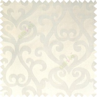 White color traditional big simple damask patterns vertical thin stripes texture base fabric polyester main curtain