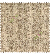 Solid brown gold beige color vertical stripes rain drops chenille soft embossed lines jute finished background poly sofa fabric