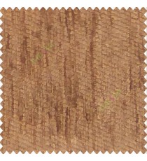 Solid plain chenille mustard brown texture stripes texture soft finished shiny poly sofa fabric