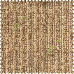 Solid brown gold color vertical stripes rain drops chenille soft embossed lines jute finished background poly sofa fabric