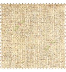 Solid beige gold color vertical stripes rain drops chenille soft embossed lines jute finished background poly sofa fabric