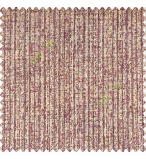 Solid maroon purple gold color vertical stripes rain drops chenille soft embossed lines jute finished background poly sofa fabric