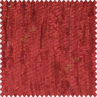 Solid plain chenille red texture stripes texture soft finished shiny poly sofa fabric