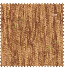 Solid plain chenille golden brown texture stripes texture soft finished shiny poly sofa fabric
