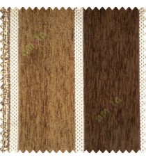 Brown golf grey color bold vertical stripes texture finished chenille soft and rough touch jute weaving embossed soft lines poly sofa fabric