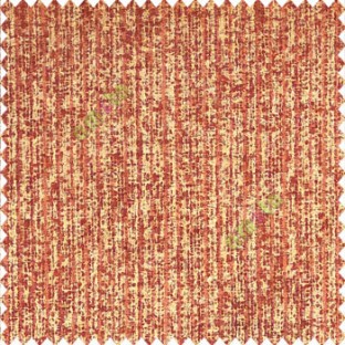 Solid orange maroon gold color vertical stripes rain drops chenille soft embossed lines jute finished background poly sofa fabric