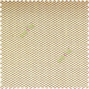 Solids texture small dots brown gold color jute finished weaving pattern poly sofa fabric