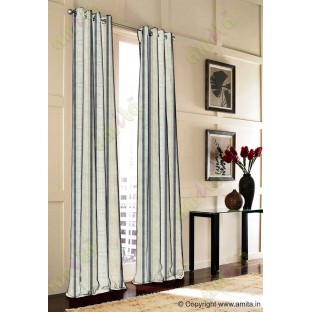 Black beige color vertical emb texture stripes poly main curtains design -104411