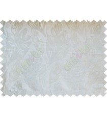 Silver cream floral design poly fabric main curtain designs