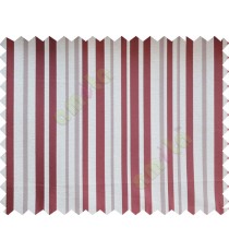 Maroon beige shiny candy stripes poly fabric main curtain designs
