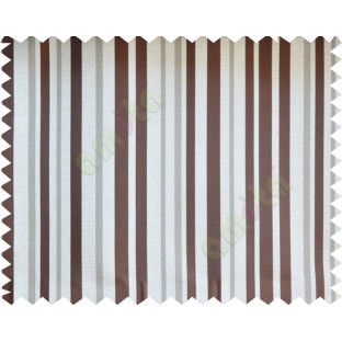 Brown beige shiny candy stripes poly fabric main curtain designs