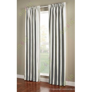 Silver beige shiny candy stripes poly fabric main curtain designs