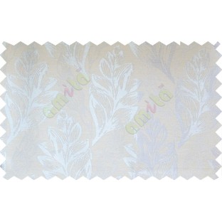 Silver beige floral design poly fabric main curtain designs