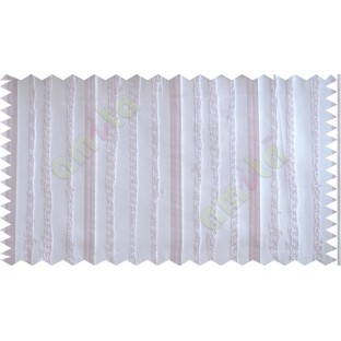 Purple Silver Vertical Stripes Poly Fabric Main Curtain-Designs