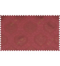 Pure maroon color beautiful seamless damask pattern polycotton main curtain designs