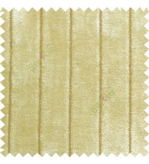 Beige gold color vertical stripes texture finished velvet surface soft touch sofa fabric
