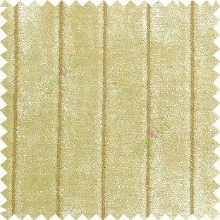 Beige gold color vertical stripes texture finished velvet surface soft touch sofa fabric