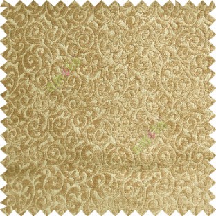 Beige color traditional small swirls pattern carved designs velvet surface soft touch sofa fabric