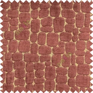 walnutt brown gold color geometric square rectangular shapes texture surface velvet gravels pattern sofa fabric