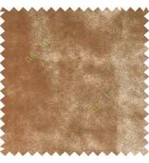 Caramel brown color complete plain designless surface velvet touch sofa fabric