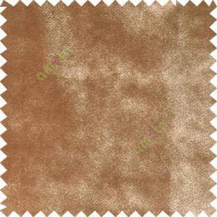 Caramel brown color complete plain designless surface velvet touch sofa fabric