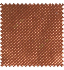 Cinnamon brown color solid texture finished polka dots surface velvet touch embossed pattern sofa fabric