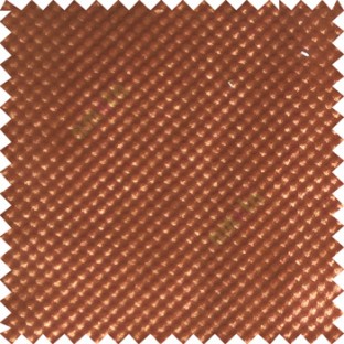 Cinnamon brown color solid texture finished polka dots surface velvet touch embossed pattern sofa fabric