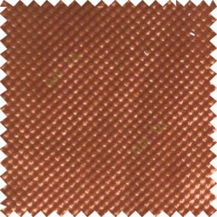 Cinnamon brown color solid texture finished polka dots surface velvet touch embossed pattern sofa fabric