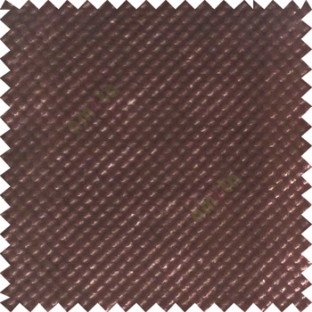 Brunette brown color solid texture finished polka dots surface velvet touch embossed pattern sofa fabric