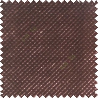 Brunette brown color solid texture finished polka dots surface velvet touch embossed pattern sofa fabric