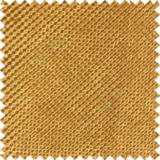 Gold color solid texture finished polka dots surface velvet touch embossed pattern sofa fabric