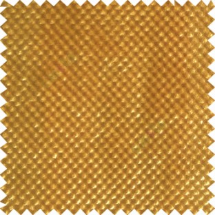 Mustard yellow color solid texture finished polka dots surface velvet touch embossed pattern sofa fabric