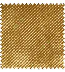 Fire yellow color solid texture finished polka dots surface velvet touch embossed pattern sofa fabric