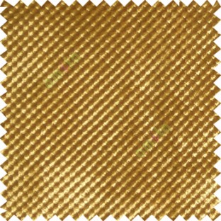 Fire yellow color solid texture finished polka dots surface velvet touch embossed pattern sofa fabric