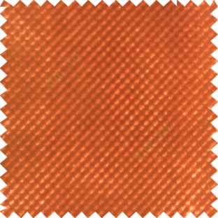 Orange color solid texture finished polka dots surface velvet touch embossed pattern sofa fabric