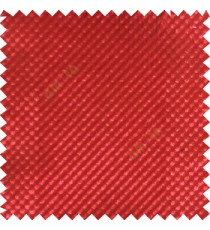 Red color solid texture finished polka dots surface velvet touch embossed pattern sofa fabric