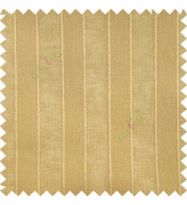 Tawny brown color vertical parallel stripes texture finished with polyester transparent net finished base fabric small texture gradients sheer curtain