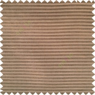 Dark chocolate brown color horizontal bold and strong stripes on transparent polyester background fabric sheer curtain