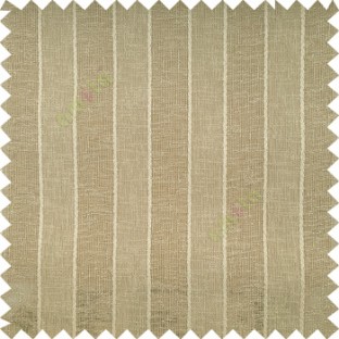 Light brown color vertical parallel stripes texture finished with polyester transparent net finished base fabric small texture gradients sheer curtain