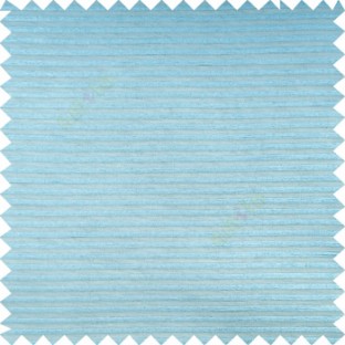 Blue color horizontal bold and strong stripes on transparent polyester background fabric sheer curtain