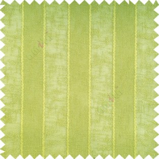 Lime green color vertical parallel stripes texture finished with polyester transparent net finished base fabric small texture gradients sheer curtain
