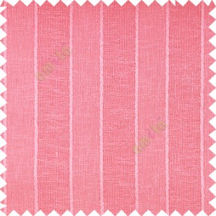 Pink color vertical parallel stripes texture finished with polyester transparent net finished base fabric small texture gradients sheer curtain