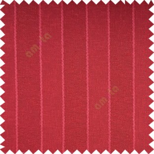Red color vertical parallel stripes texture finished with polyester transparent net finished base fabric small texture gradients sheer curtain