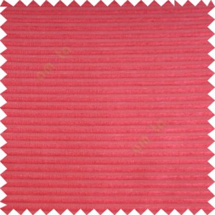 Red color horizontal bold and strong stripes on transparent polyester background fabric sheer curtain