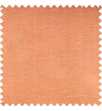 Orange color texture finished polyester base net fabric horizontal thin lines shiny background sheer curtain