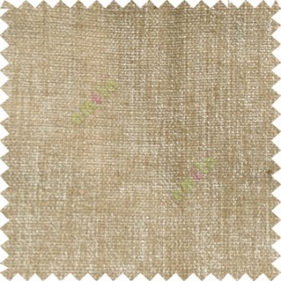 Light brown color solid plain texture gradient finished chenille velvet soft touch sofa fabric