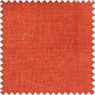 Orange color solid plain texture gradient finished chenille velvet soft touch sofa fabric