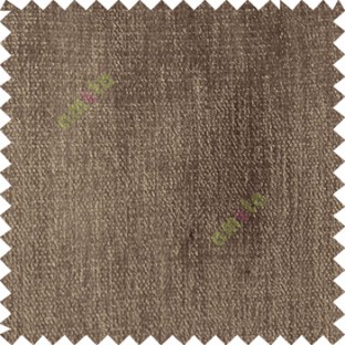 Brown color solid plain texture gradient finished chenille velvet soft touch sofa fabric