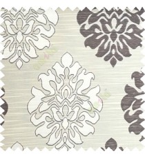 Black beige color beautiful traditional damask design texture finished background horizontal lines polyester main curtain fabric
