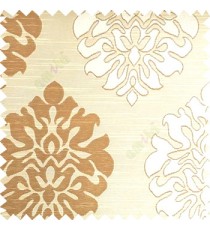 Beige and brown color beautiful traditional damask design texture finished background horizontal lines polyester main curtain fabric